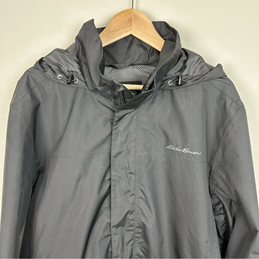 Eddie Bauer black‎ rain jacket